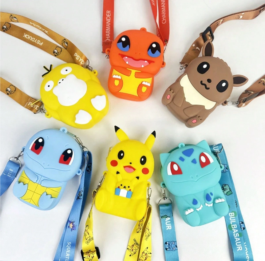 Pokemon Silicone Crossbody Coin Purse Bag MM308